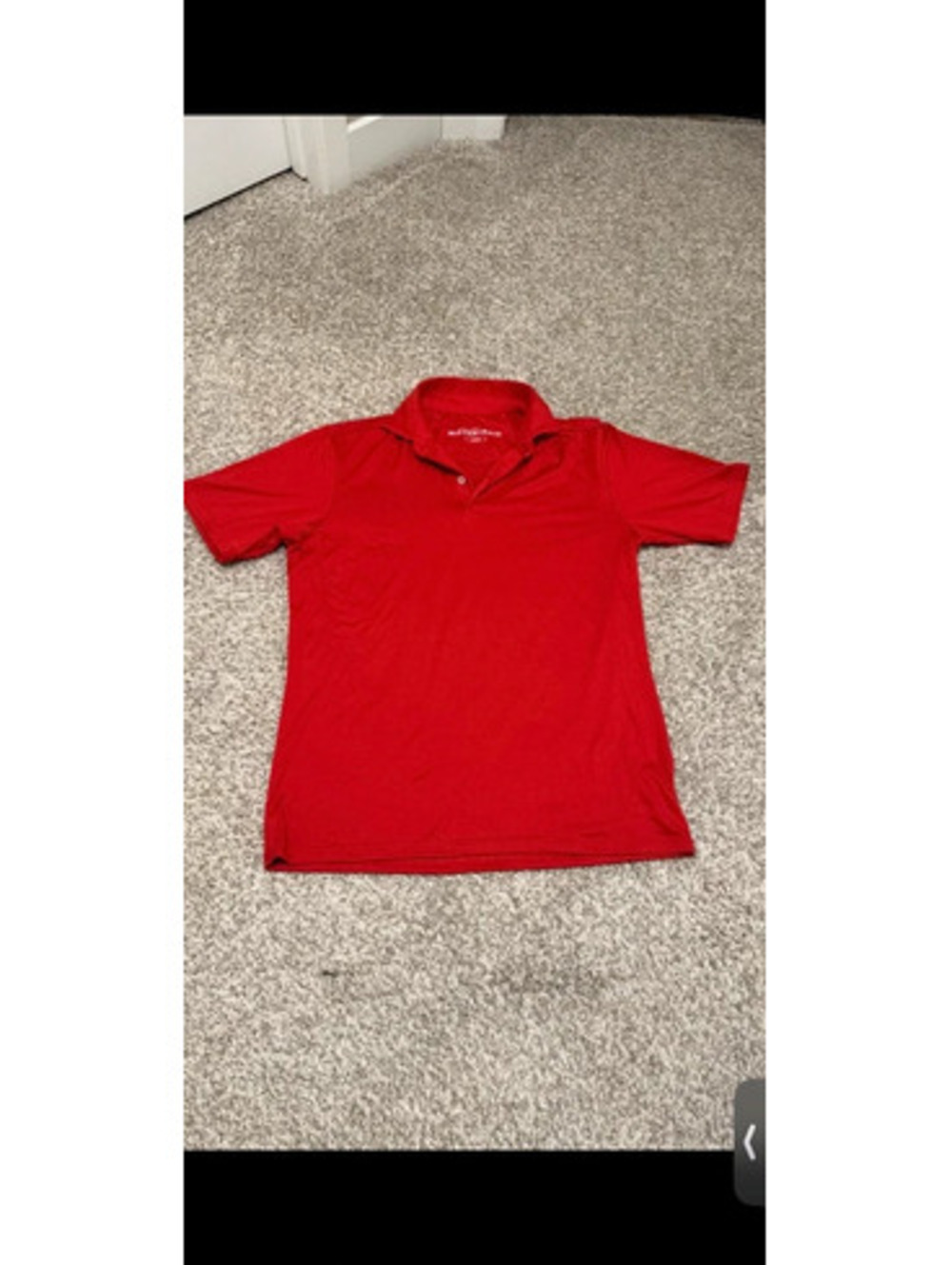 Mizzen+Main JJ Watt Men's L Red Performance Polo Stretch